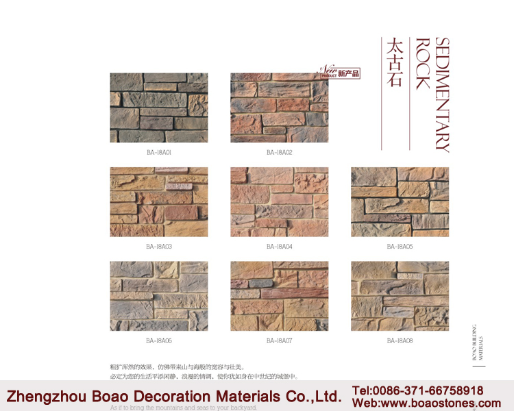 Artificial stone wall tile for exterior wall decorative fence wall stone