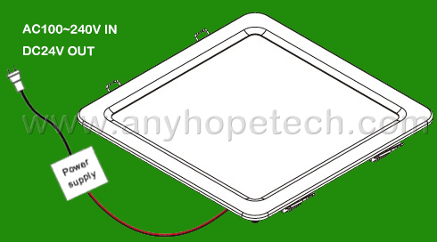 CRI 95 3000K ultra slim embedded recessed square office lighting