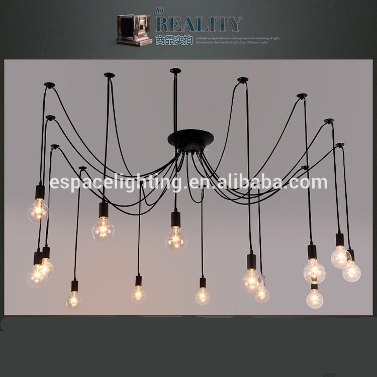 Simple life loft multi head fancy ceiling lights for restaurant