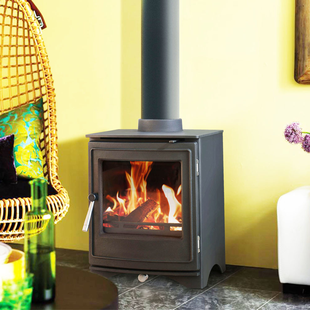 Wood burning freestanding steel stove