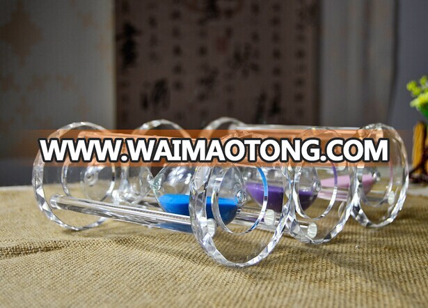 15 Min Colorful Handmade Crystal Hour Glass Crafts wedding souvenirs from China