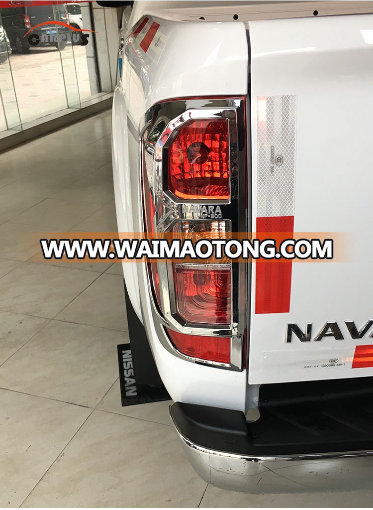 Tail lamp cover ABS chrome accessories for 2015 NEW NAVARA NP300 accessories plastic