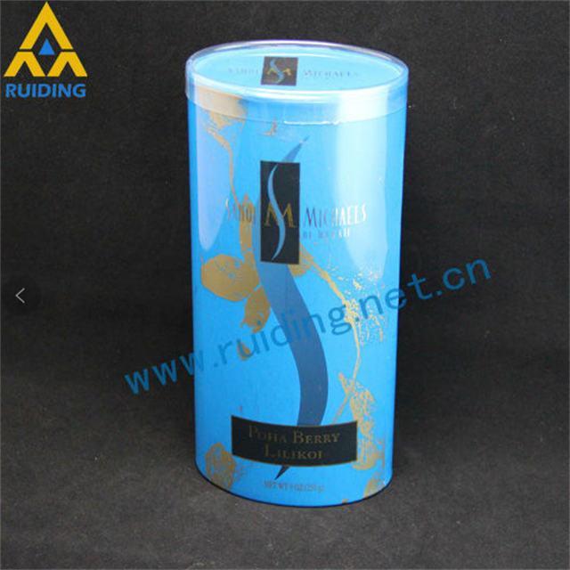 plastic packaging clear&colorful tube