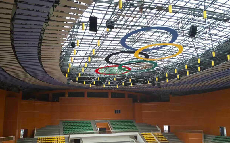 Acoustic Panels Ceiling Premium Collision Avoidance Acoustic Baffles For Large Stadium