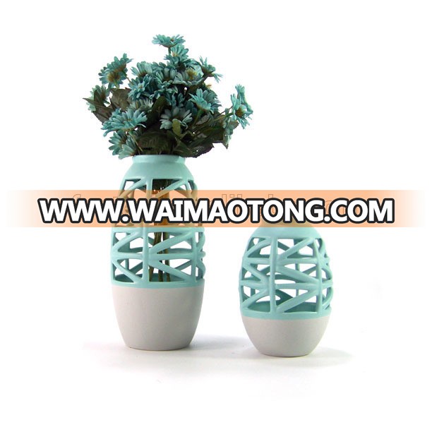 Porcelain vase cheap home decoration use custom ceramic flower vase with different design