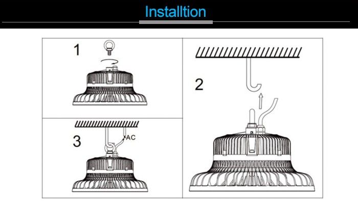 High power round dome 150W UFO High Bay Light