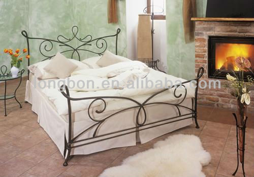 top-selling classic wrought iron double bed designs