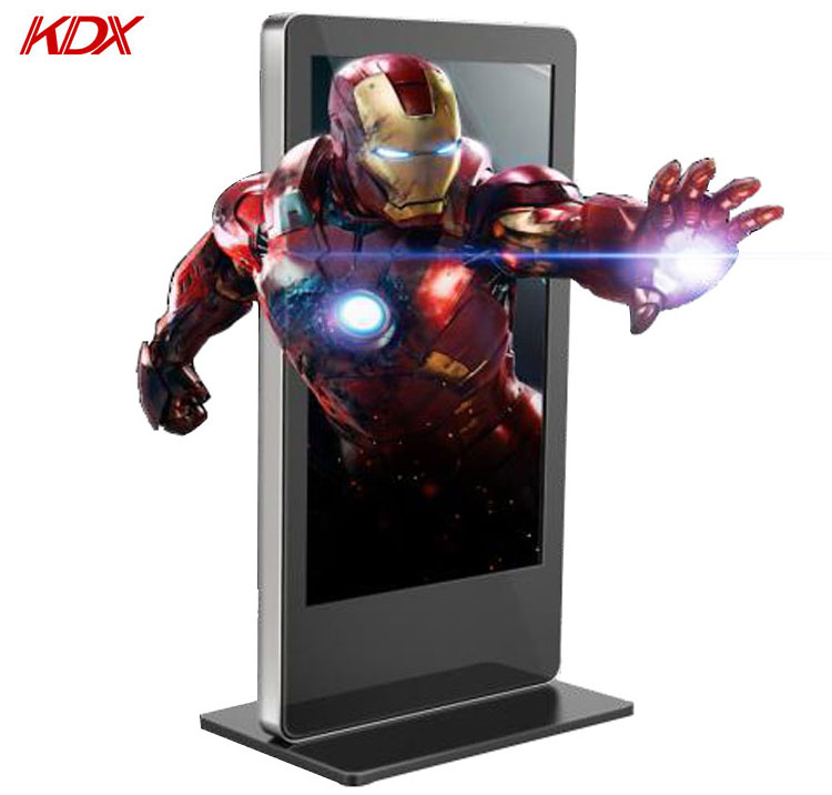 65inch Floor Stand Advertising Display Screen Glasses-free 3D Digital Signage Kiosk Media Player