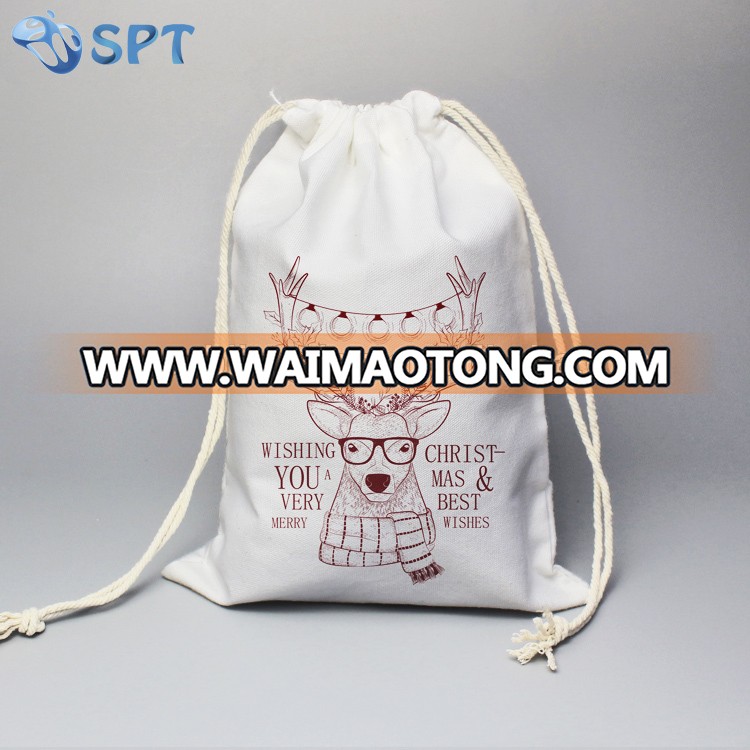 sublimation heat press printing christmas gift bag storage bag