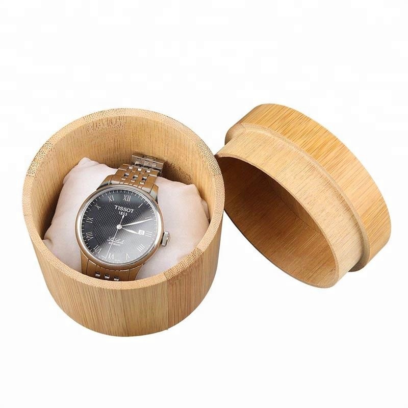 Wholesale  bamboo wood watch box Wrist Watch Box with pillow