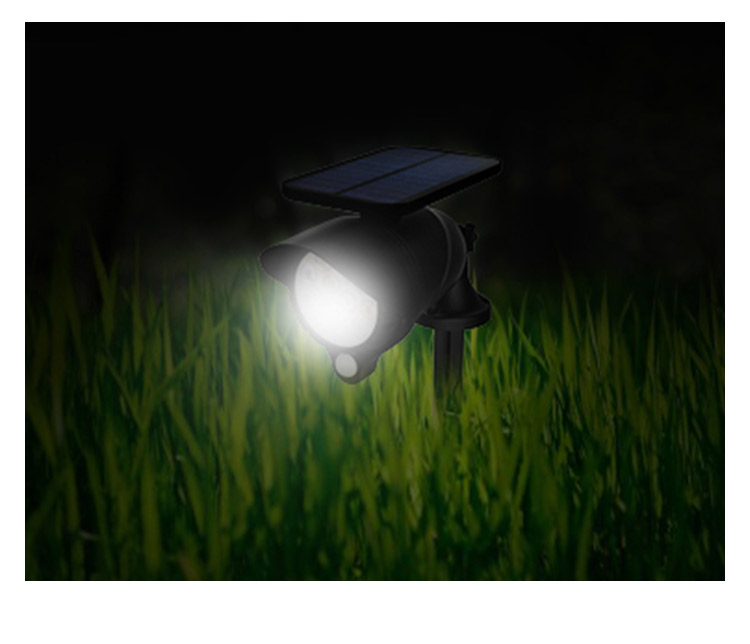 Waterproof IP65 12 leds adjustable motion pir sensor outdoor garden lawn lamp solar power spot lights