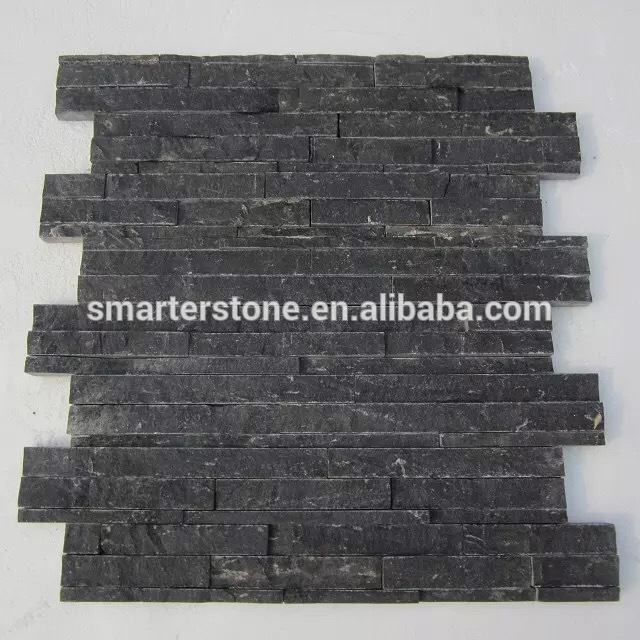 Polished black limestone wall/floor tiles own factory