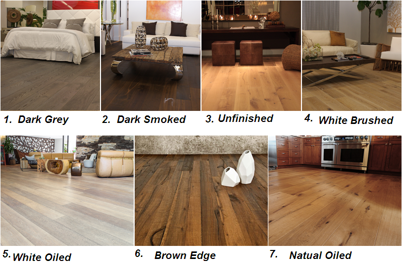 20mm Thickness Rustic Natural Look Oak Solid Wood Flooring