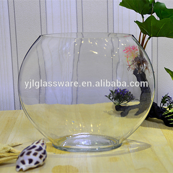 hand blown fancy design available different sizes large glass fish bowl