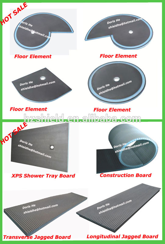 xps waterproof shower curb