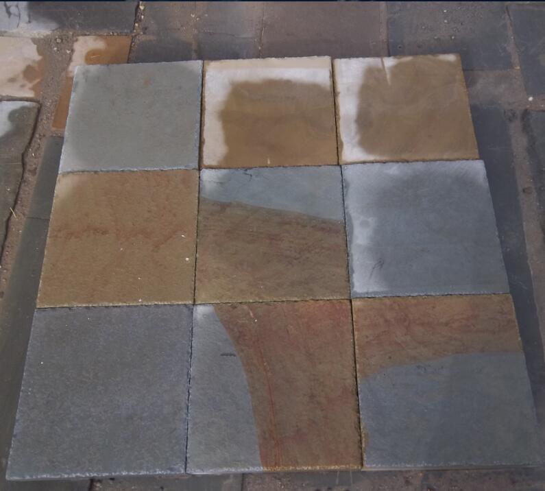 Double color Sandstone gray sandstone for paving road