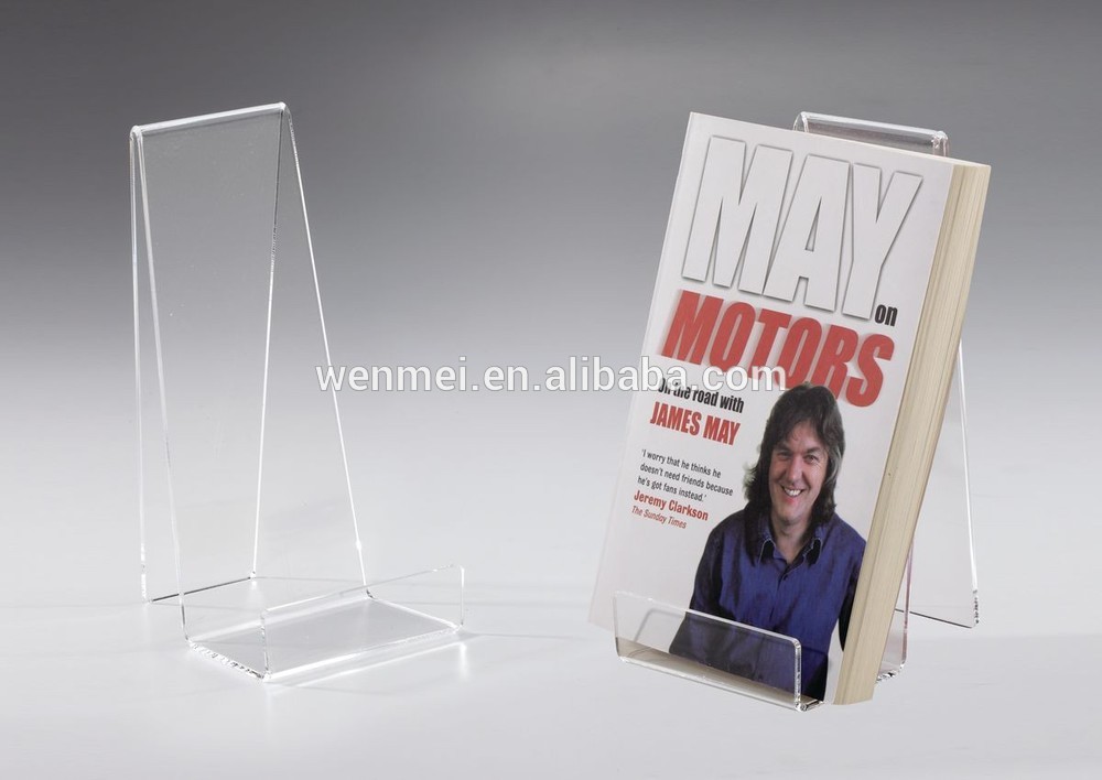 NEW customized acrylic book display stand rack