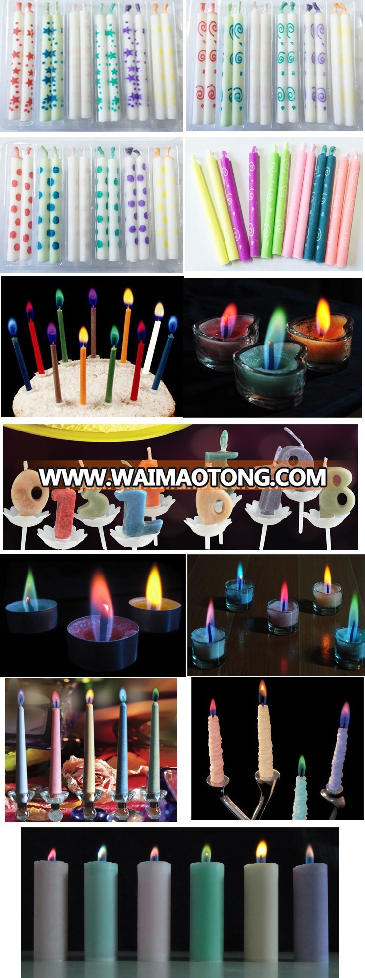 HAPPY BIRTHDAY letter candles set