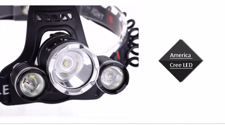 NHKJ Factory Most Powerful Waterproof Led Lights Outdoor Headlamp for Camping