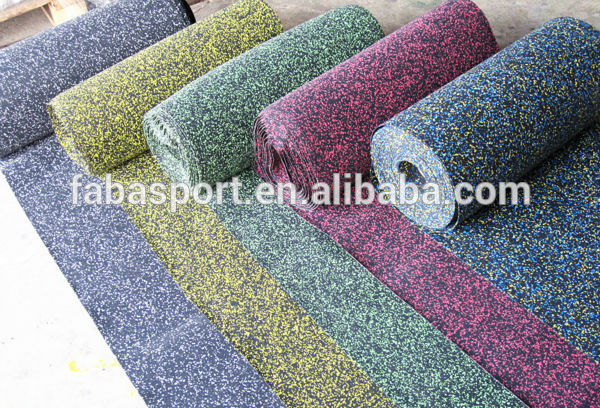 colorful rubber flooring