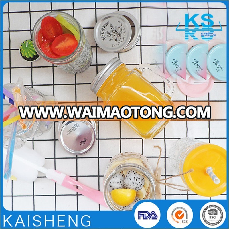 Glass Material and Acid Etch Surface Handling mason glass jars