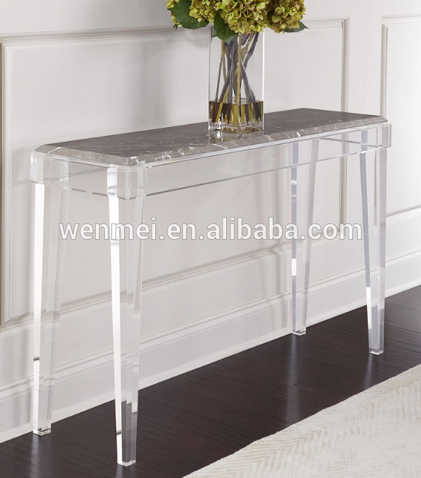 HOT SALE Luxury PMMA Acrylic Console Table