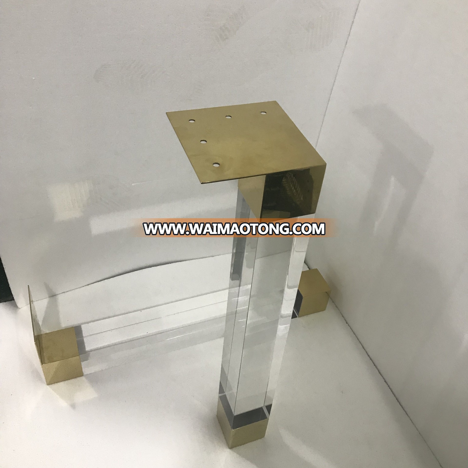 custom Transparent acrylic  Lucite Table Legs in large size