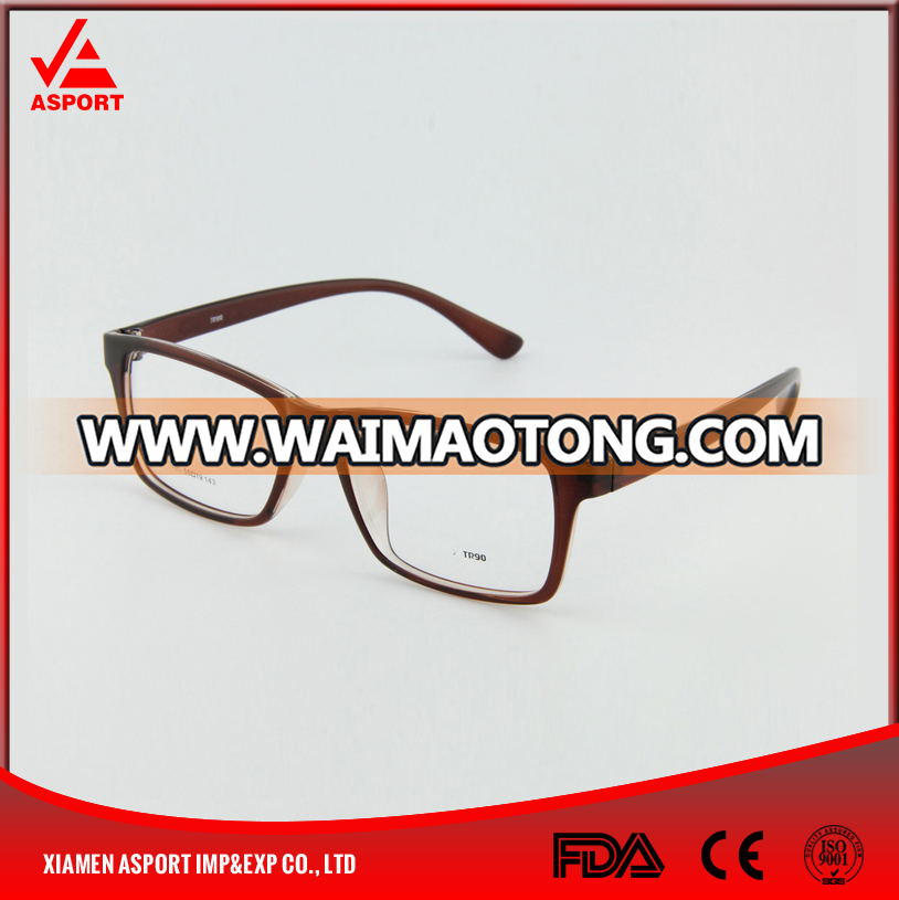 LY-1055 Customized Pattern Rectangle Full-rim TR90 Optical Frame for Eyeglasses