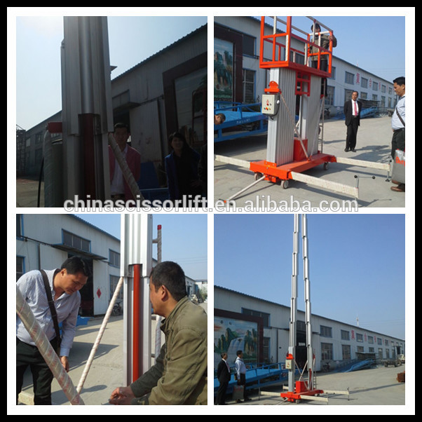 Aluminum alloy single person hydraulic lift