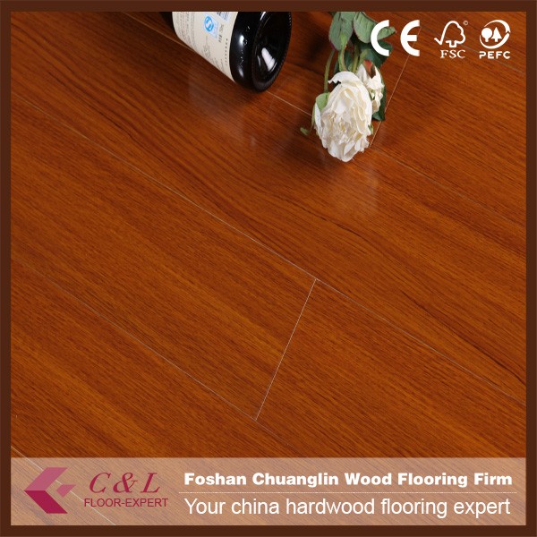 interior low price smooth wood grain color design bamboo solid floor