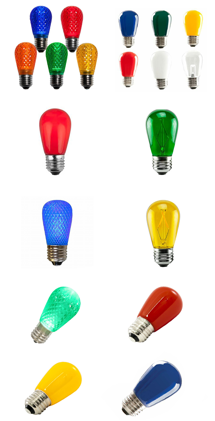 China Supply Colorful Christmas Filament S14 Led Bulb