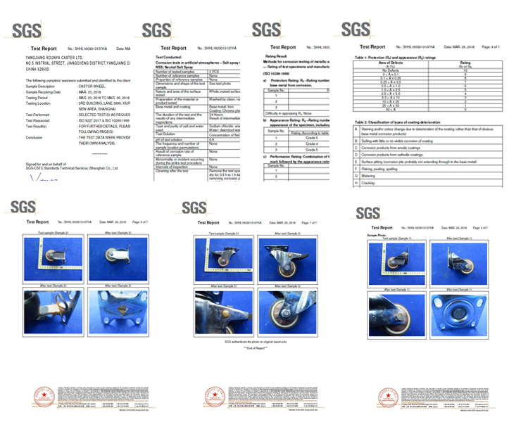 Hospital bed castor heavy duty medical swivel castor wheel corrosion resistant 100 kg load capacity