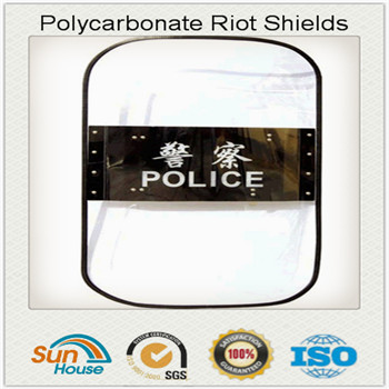 900*500*3mm Transparent Polycarbonate Riot Shield