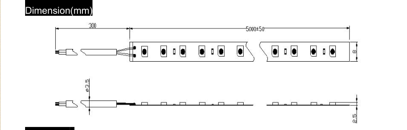 2835 Single Color LED Strip Light