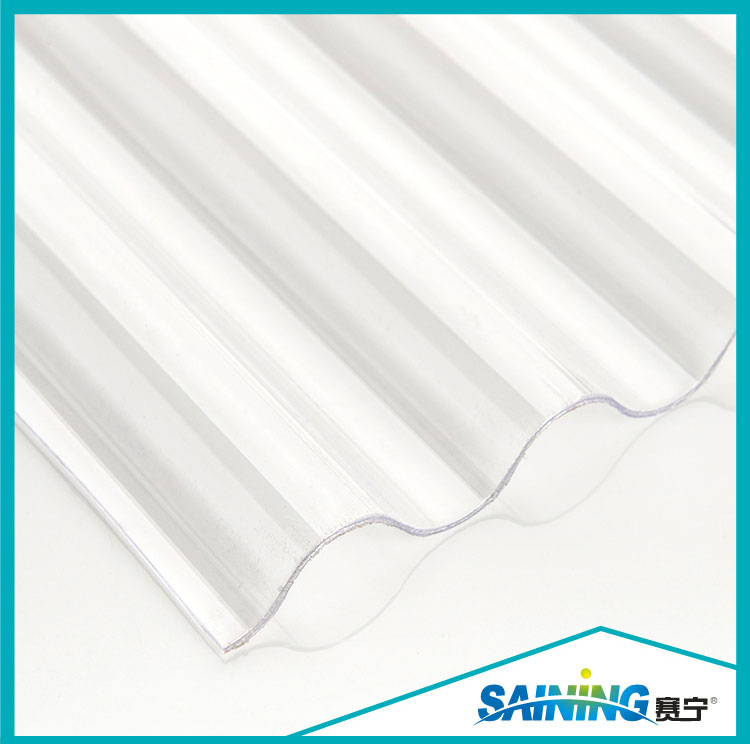 Grade A impact resistance clear corrugated lexan polycarbonate sheet price