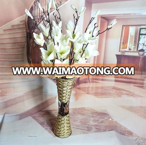 Wholesale silk artificial magnolia flower for wedding decoration