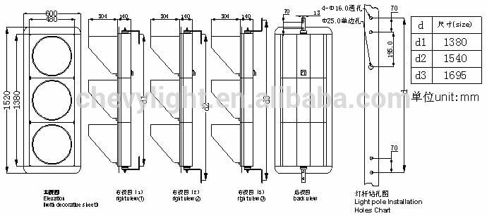 Red Yellow Green Arrow Light wholesale 400mm Arrow Traffic Light