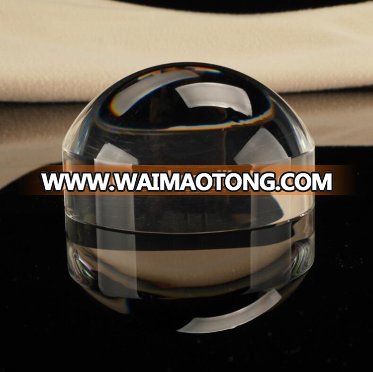 Chinese style crystal 3d laser etched paperweight simple  dome paperweights art 3d crystal gifts