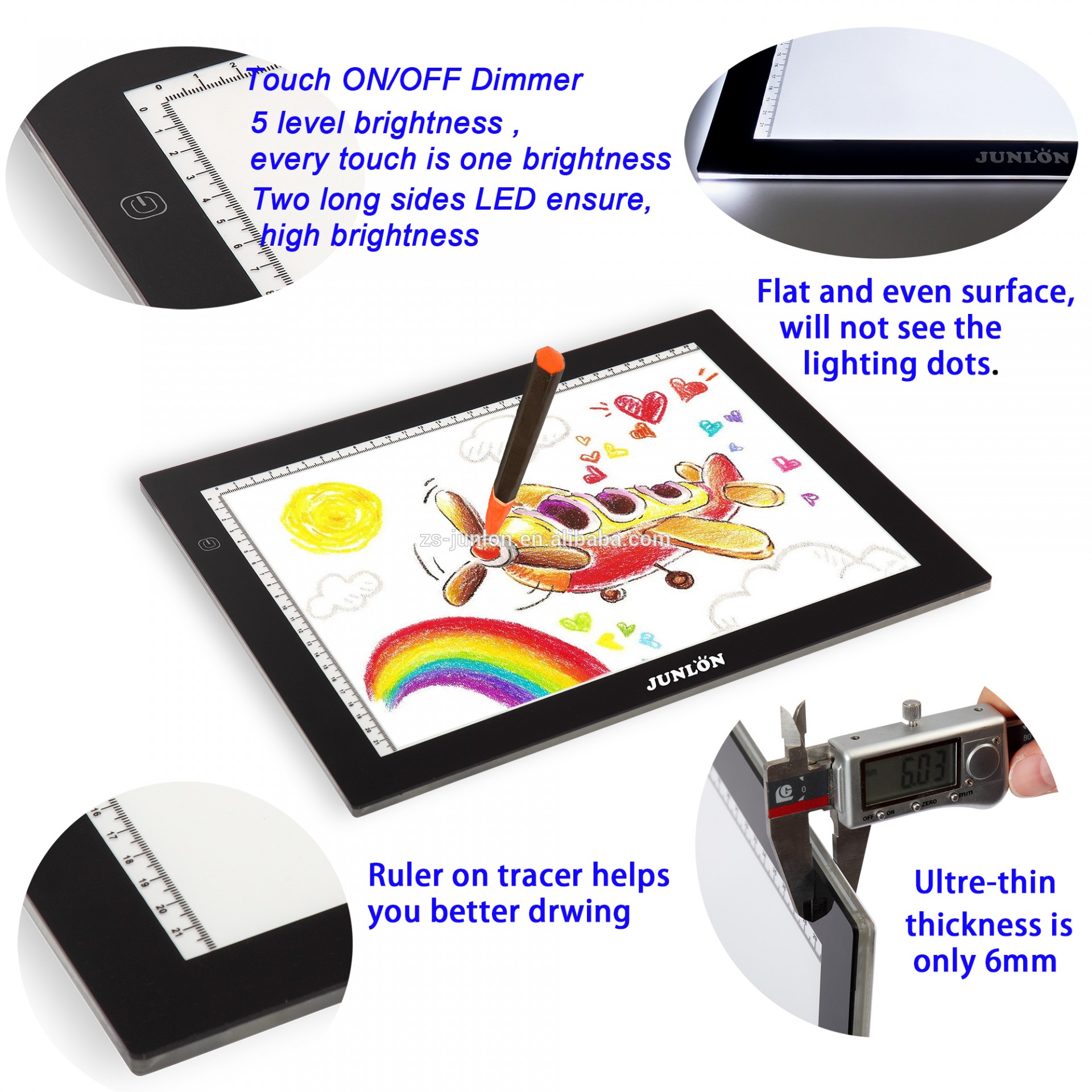 A2 A3 A4 Led tracing light box Led light pad for kids drawing