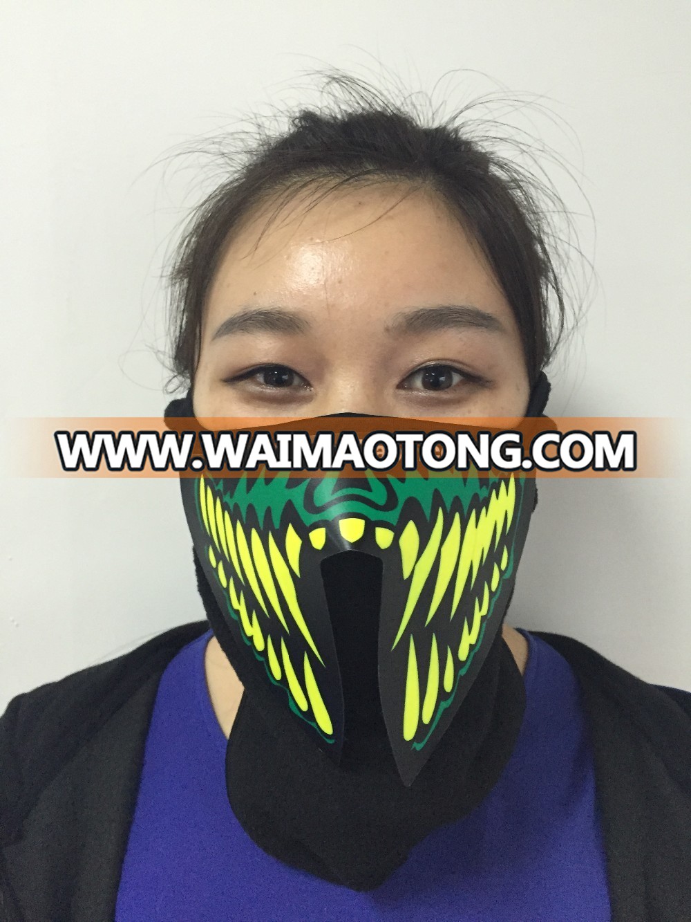 Original factory supply sound activated el mask/LED light mask for party