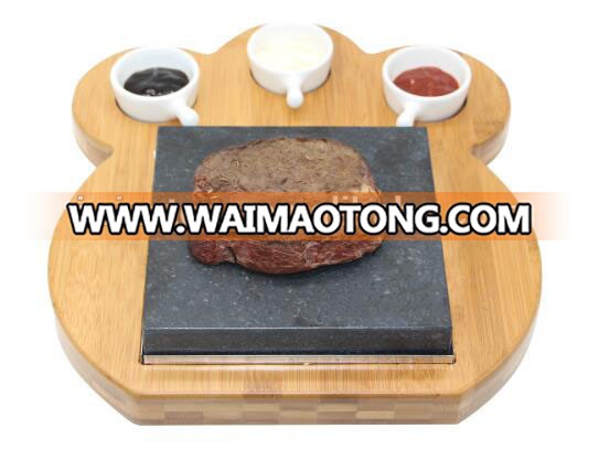 Restaurant Steak Grill Cooking Pot Plate Hot Stone Set