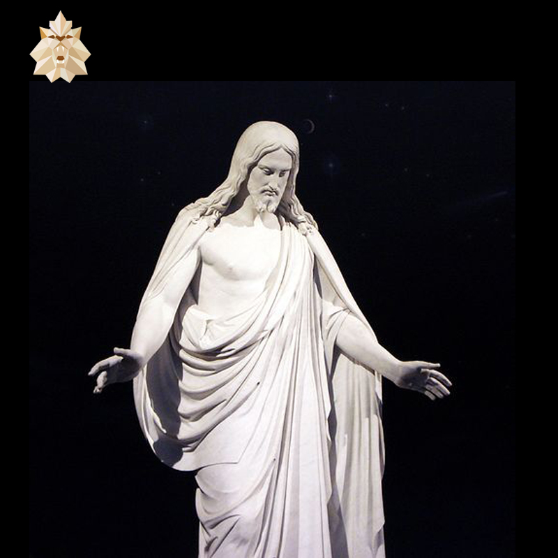 White Marble Jesus Christ Sculpture Carving NTBA-004