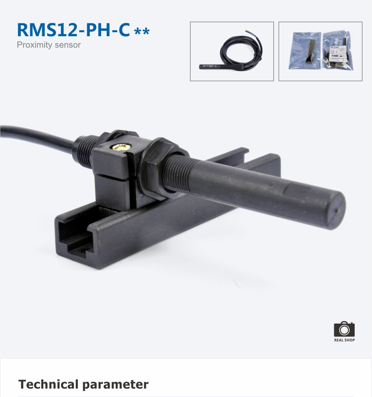 RMS12-PH-C60 China leading manufacturer plastic half threaded magnetic reed sensor limit switch