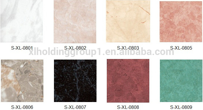 homogeneous structure PVC floor for various colors