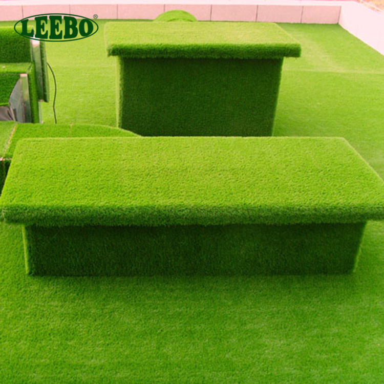 Plastic bottom artificial grass artificial lawn mat