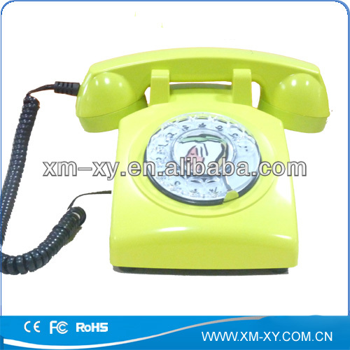 black landline LED display retro telephone foe desktop