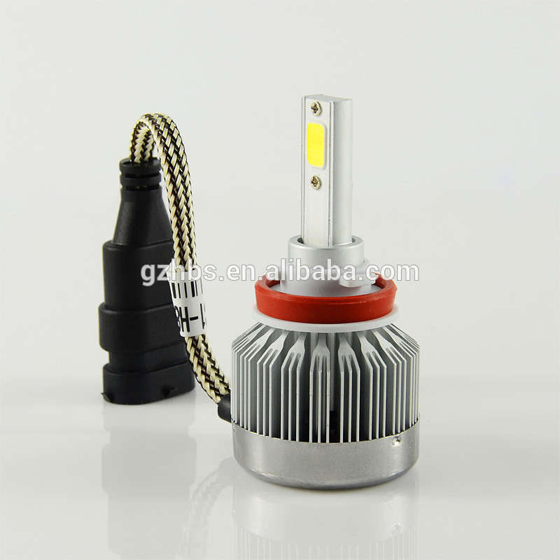 2 pcs 60W H8 H9 H11 COB led headlight car auto All-in-one LED headlight bulb lamp fog front 6000LM super bright high power