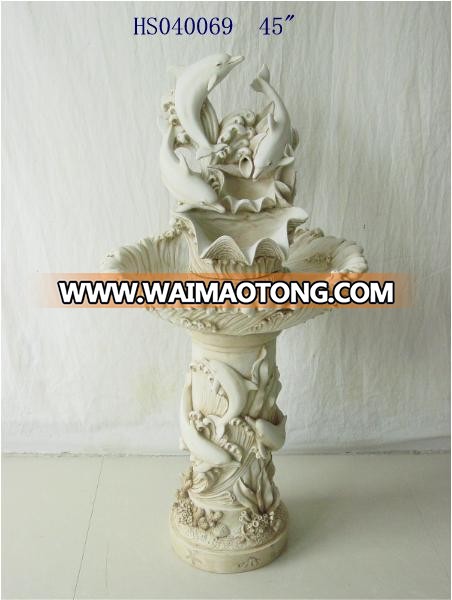 48 Inch Polyresin Angel Statue  indoor Water Fountain for home and garden decoration