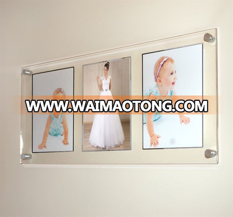 Factory customized high quality acrylic wedding dress frame.