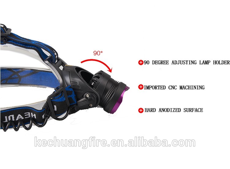 Wholesale waterproof t6 1000 lumen zoomable 3 mode high power led headlamp manufacturers